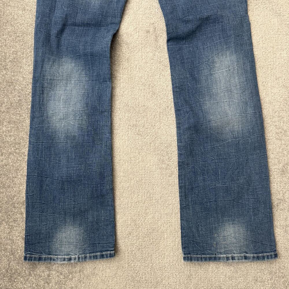 BKE Aiden Bootcut Jeans Womens 28R Blue Wash Mid Rise Stretch Embroidered - Picture 11 of 12
